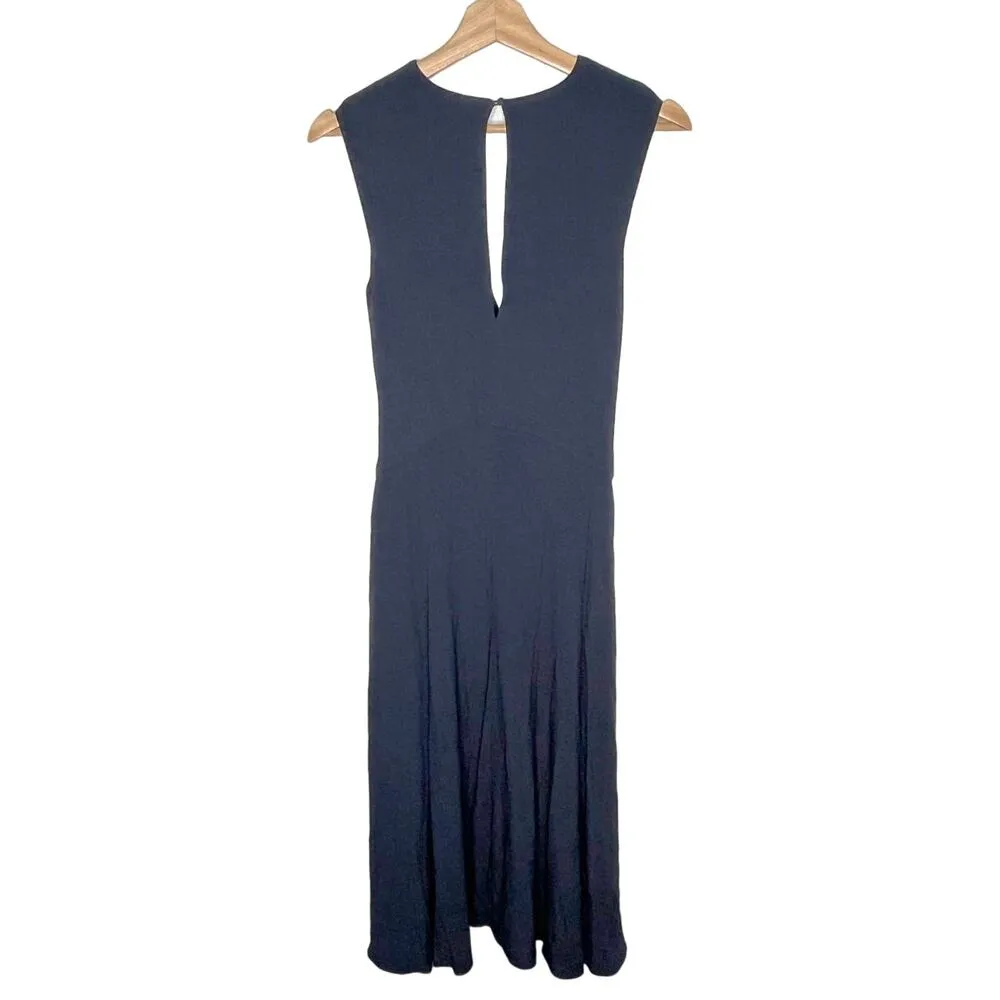 Equipment Femme Women's Navy Eclipse Sleeveless Faun Twisted Front Dress 0 NWT - Image 3