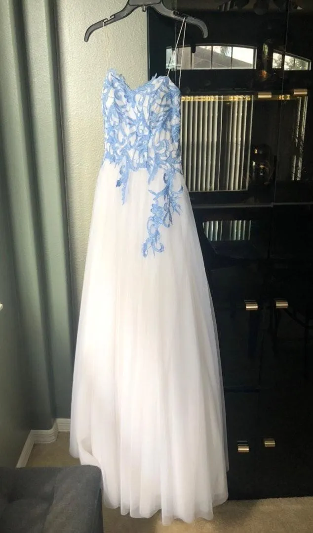 Say Yes to the Prom Juniors' Rhinestone-Appliqué Ballgown - Image 4