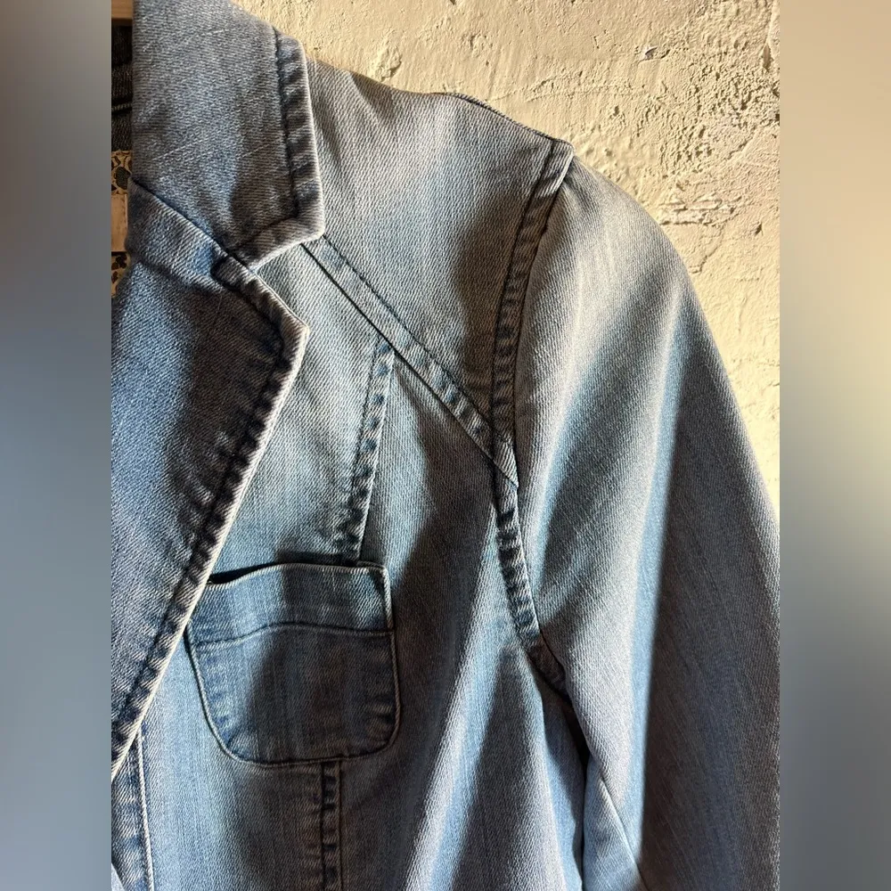 Anthropologie Pilcro denim jacket, no 6, festival blazer style w details-ptp 17 - Image 10