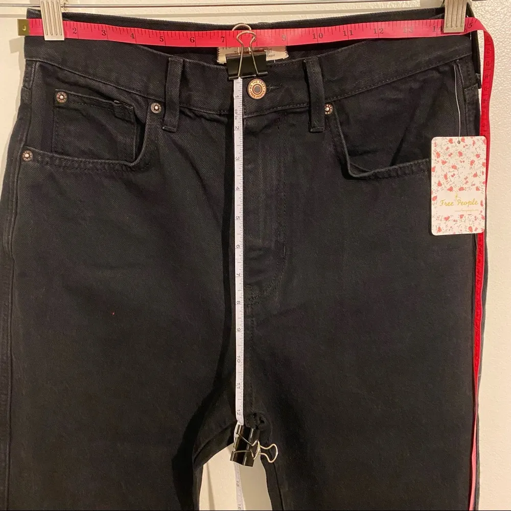 Free People We The Free Stove Pipe Jeans color “Black Out” size 28 🆕 - Image 13