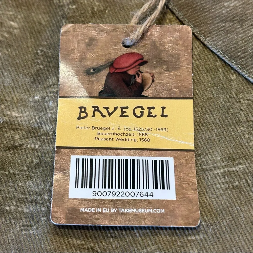 NEW The Peasant Wedding Apron Pieter Bruegel the Elder Museum Vienna Austria Tan - Image 4