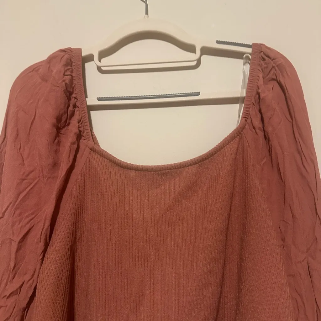 Arizona Jean Company Blush Pink Puff Sleeve Top - Image 7