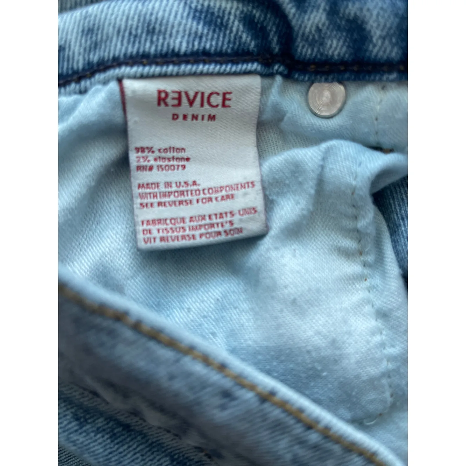 Revice Premium Denim High Rise‎ Slim Fit Acid Wash Jeans Size 28 - Image 9