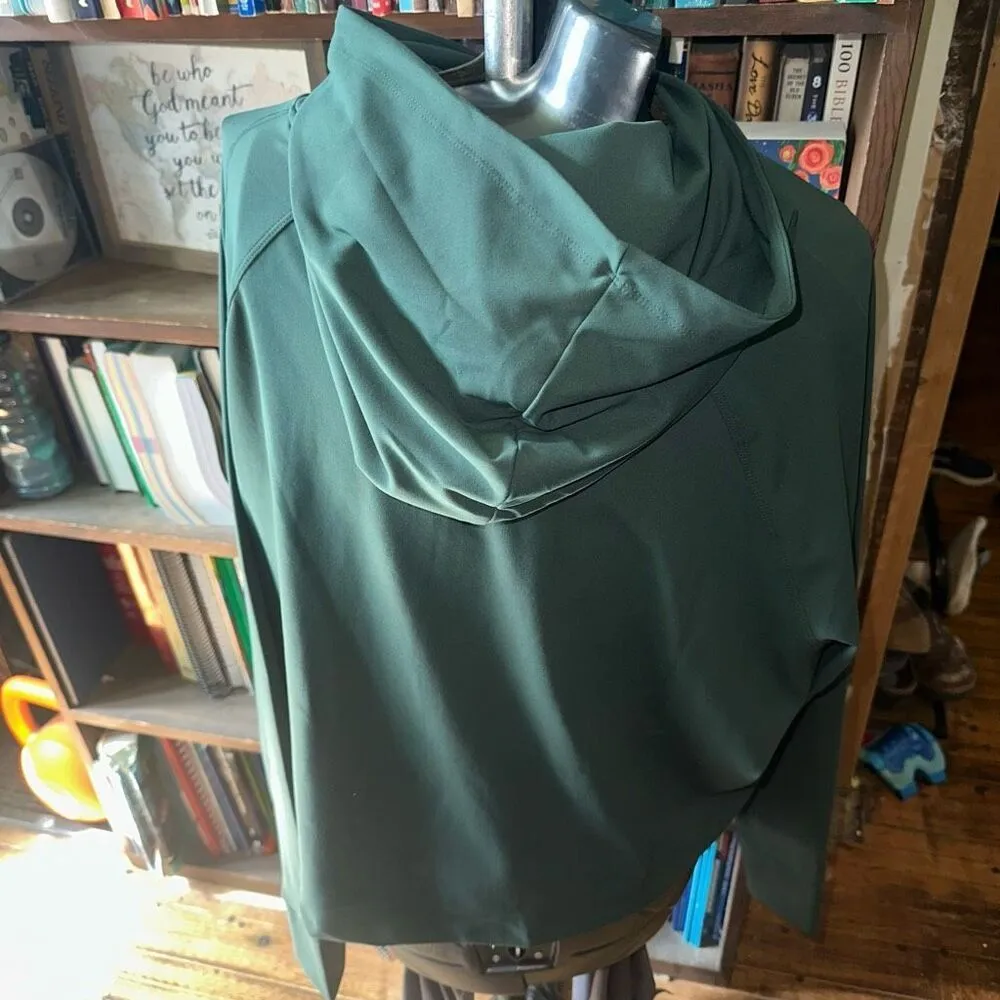 Yitty ultra soft hooded Athleisure XXL green crop top - Image 3