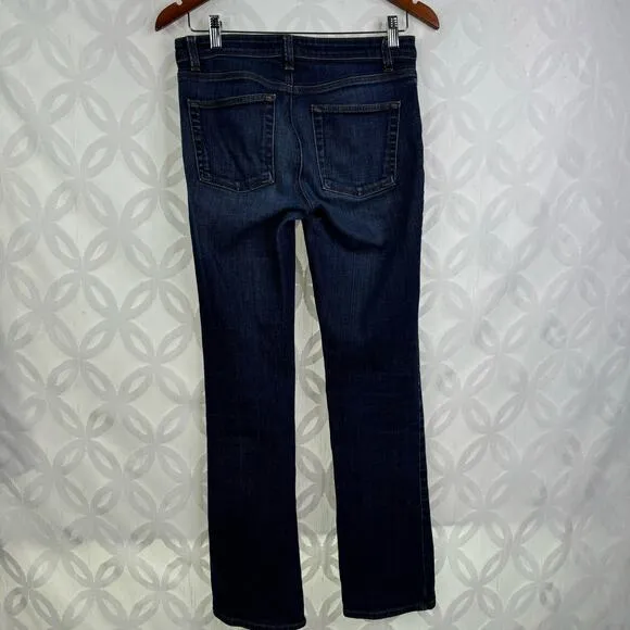 Eileen Fisher Low‎ Rise Organic Cotton Stretch Straight Jean Size 2 - Image 7