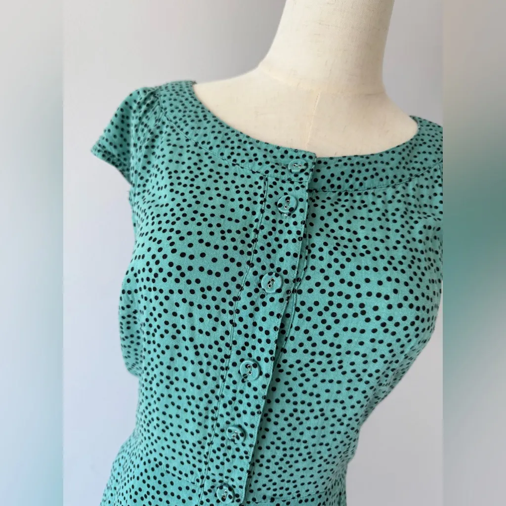 Savage women’s Green polka dot midi dress​ in size small - Image 2