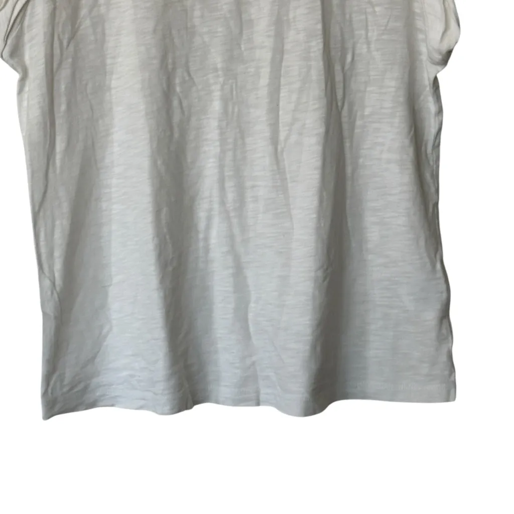 Veronica Beard Dree Muscle Tee White Sleeveless Top S - Image 7