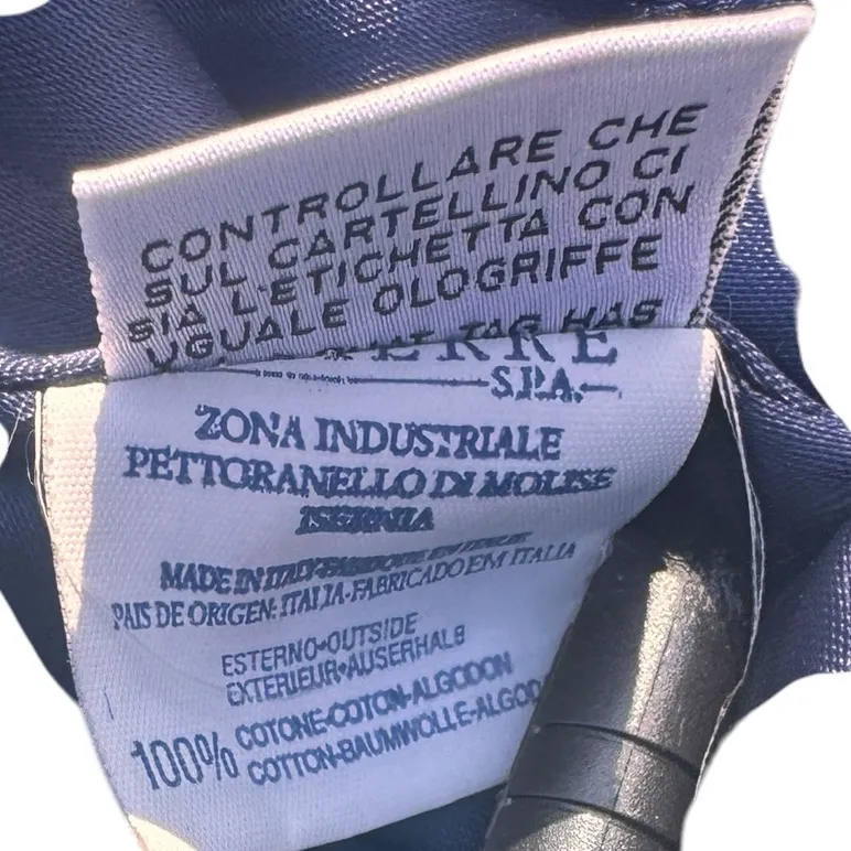 Versace Jeans Couture Vintage Cropped Paisley Baroque Vest Gold Medusa Buttons Blue Size XS - Image 9