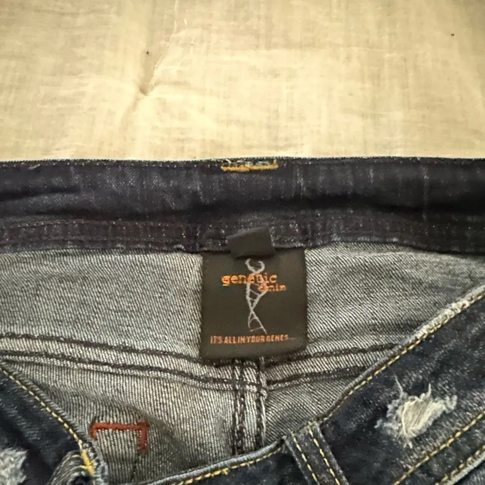 Genetic Denim Women’s 27 Dark Wash Boot Cut Jeans Y2K - Image 2