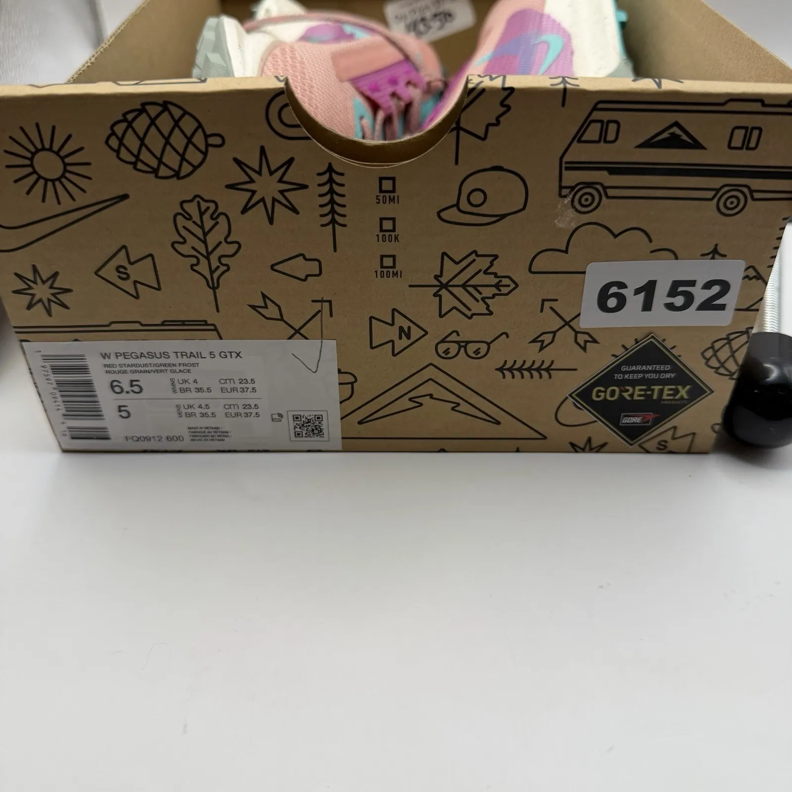 Nike Pegasus Trail 5 GTX Gore-Tex Red  Stardust BRAND NEW Size 6.5 Women New - Image 10