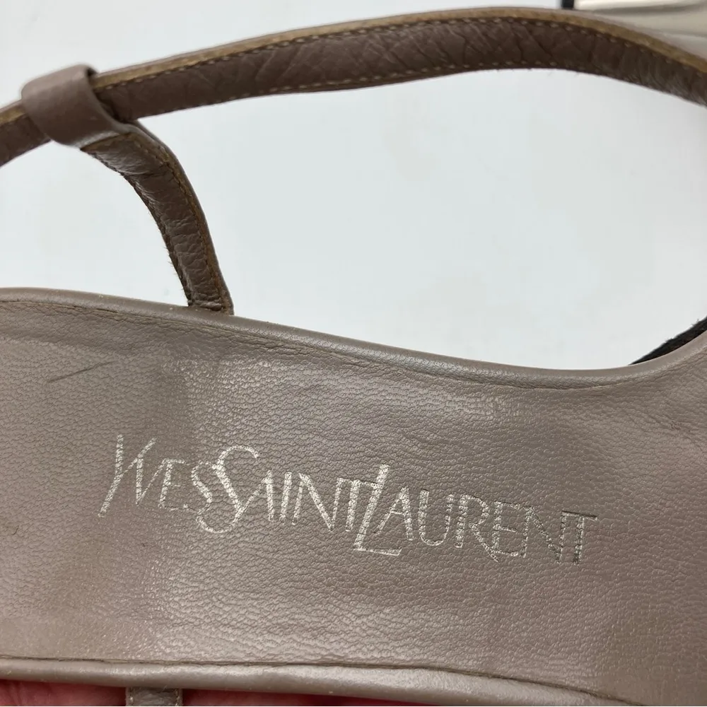 Vintage  Strappy Sandals with Mirrored Kitten Heels - Please read description - Image 8