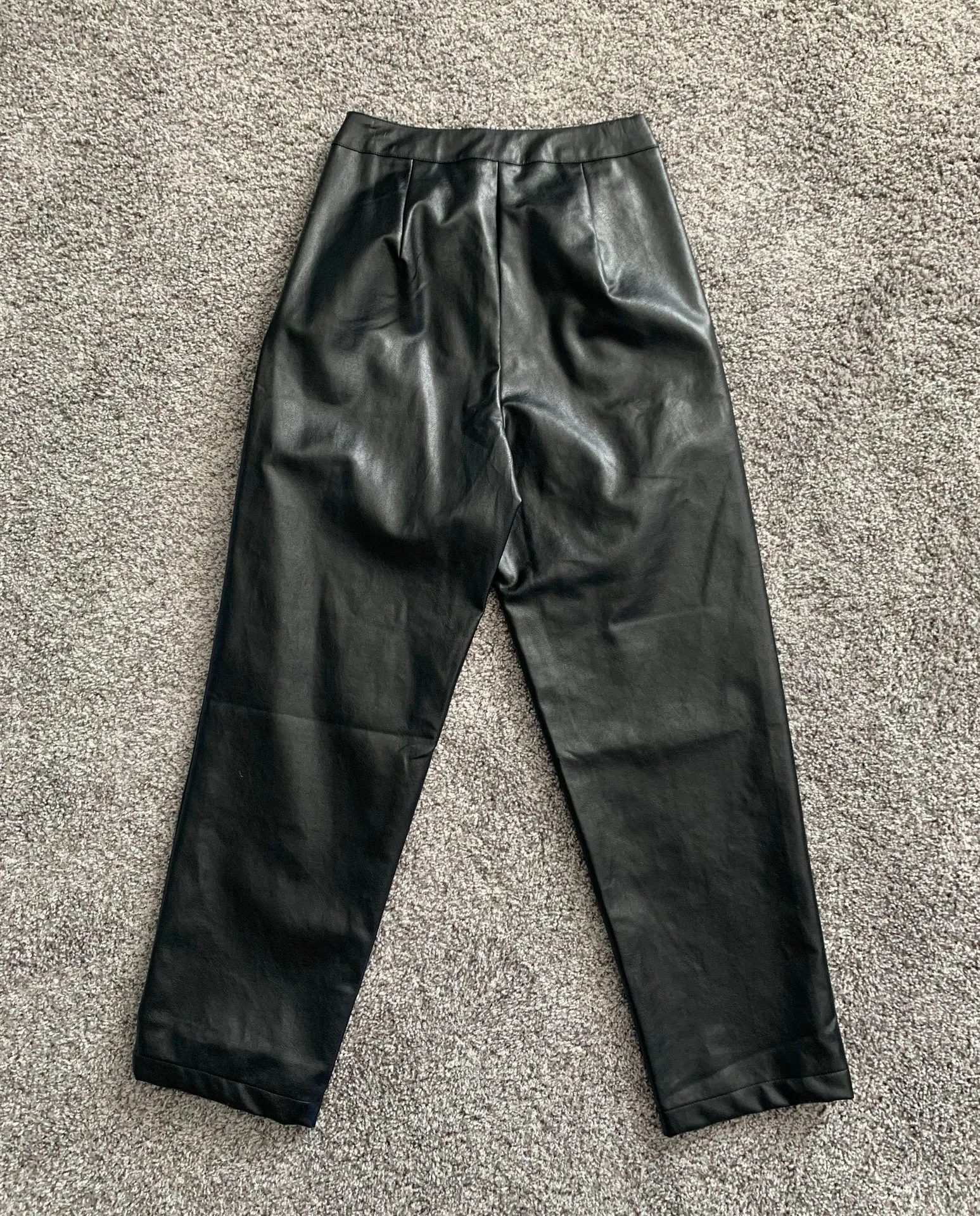 Black Leather Dress Pants - Image 2