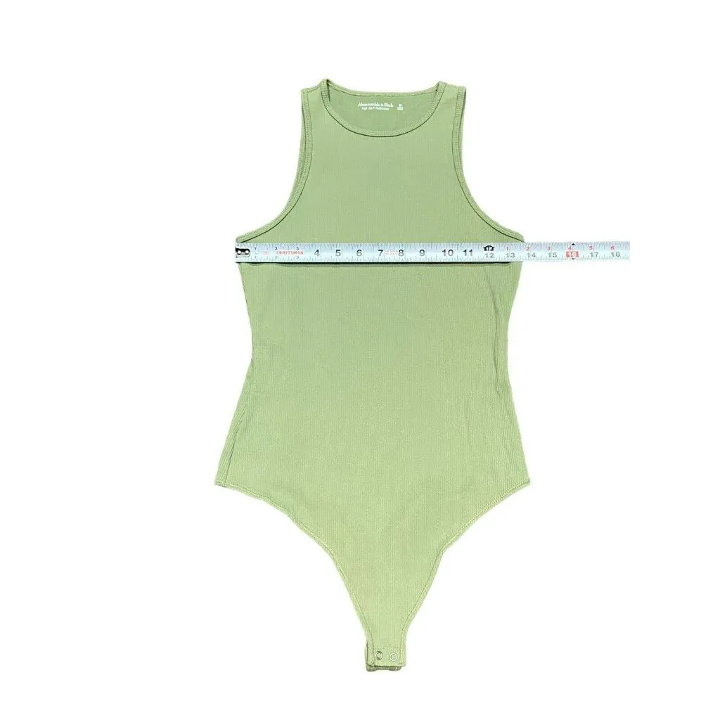 Abercrombie & Fitch Soft AF Collection Size Womens Medium Green Ribbed Tank‎ - Image 4