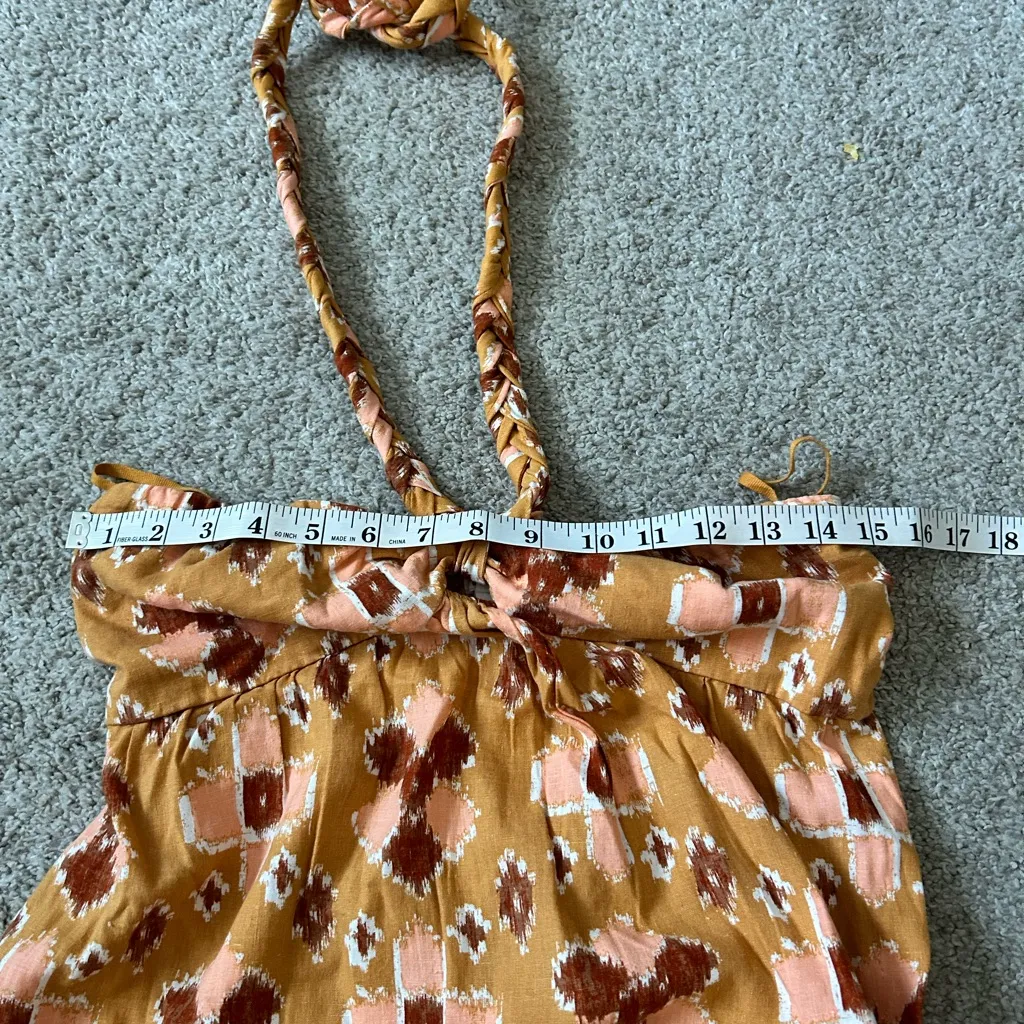 Aerie Halter Maxi Linen Blend Sun‎ Dress. Women’s size medium M - Image 8