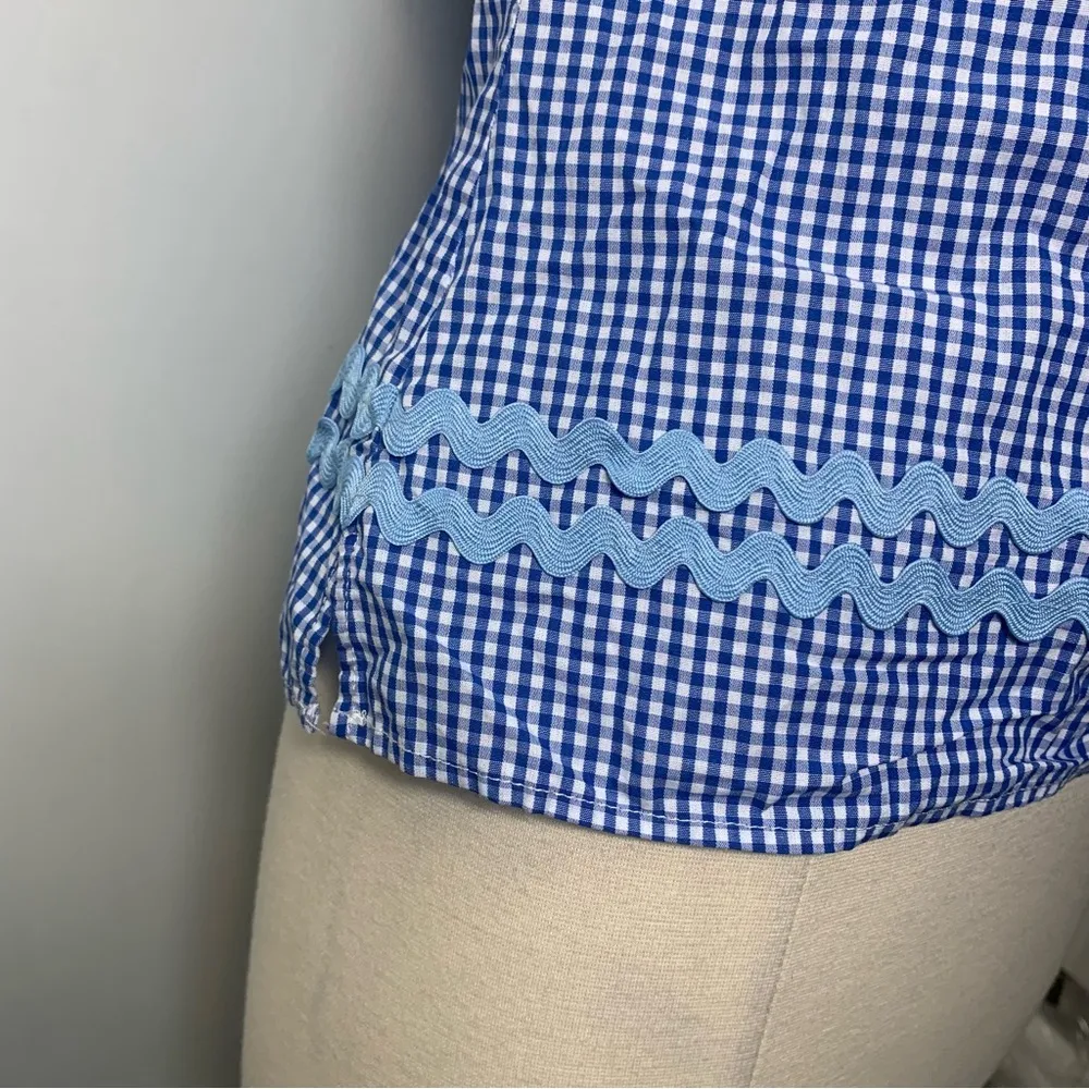 STS Sail to Sable gingham blue and white size XXS navy style - Image 9