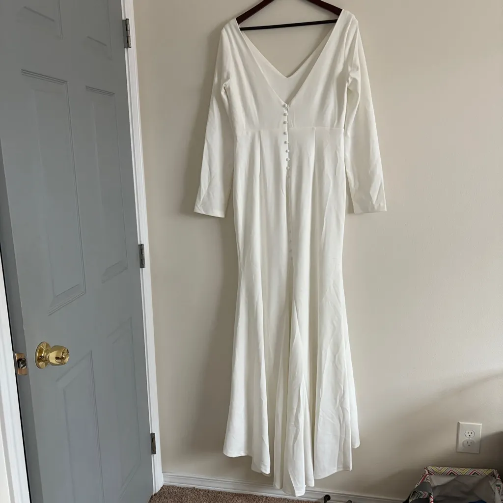 Lulu's Ivory Long Sleeve Maxi Dress - Image 9