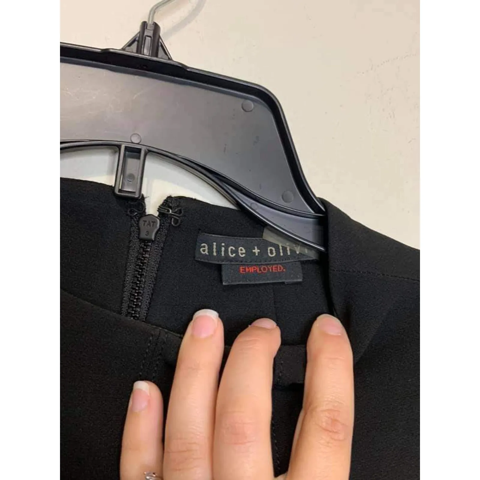 ALICE‎ + OLIVE Employed Black Front Pleated Dress Size 12 - Image 5