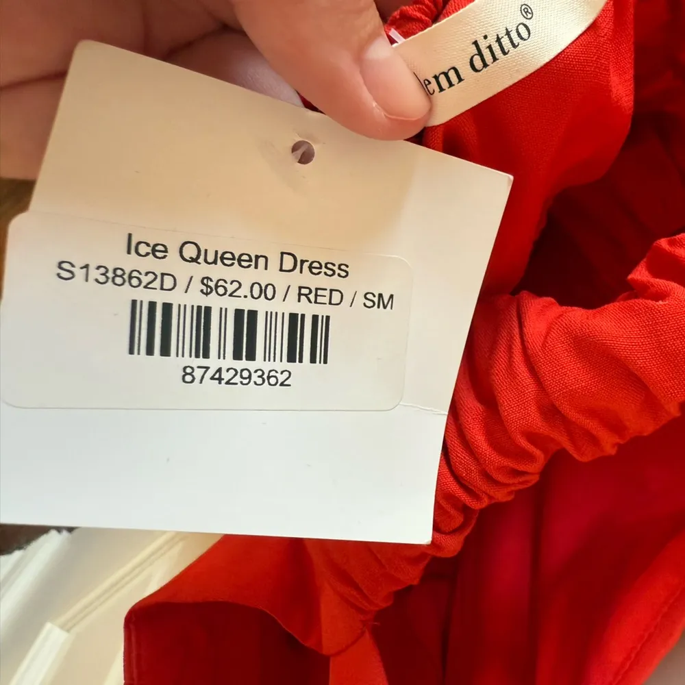 idem Ditto NWT Ídem Ditto Red Mini Dress - Image 5