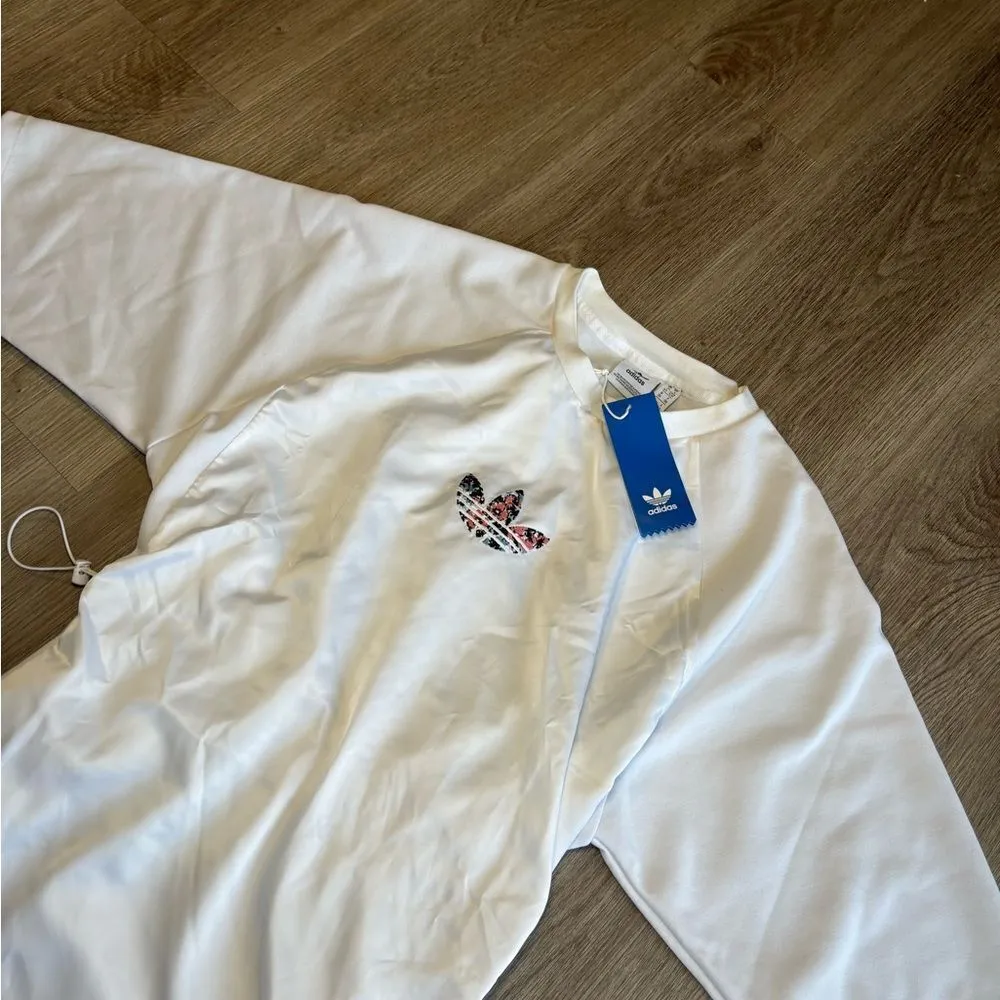 adidas Originals white logo string Tee Dress - Image 9