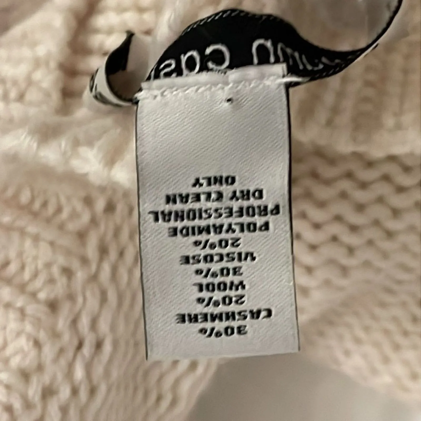 Autumn Cashmere Cream Popcorn Cable Knit Sweater Womens Size Small - Image 10