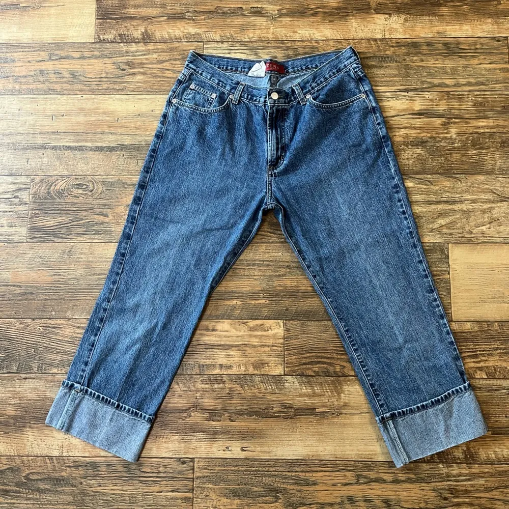 Zena Blue Ankle Cropped Jeans Classic Style Size 12 - Image 2