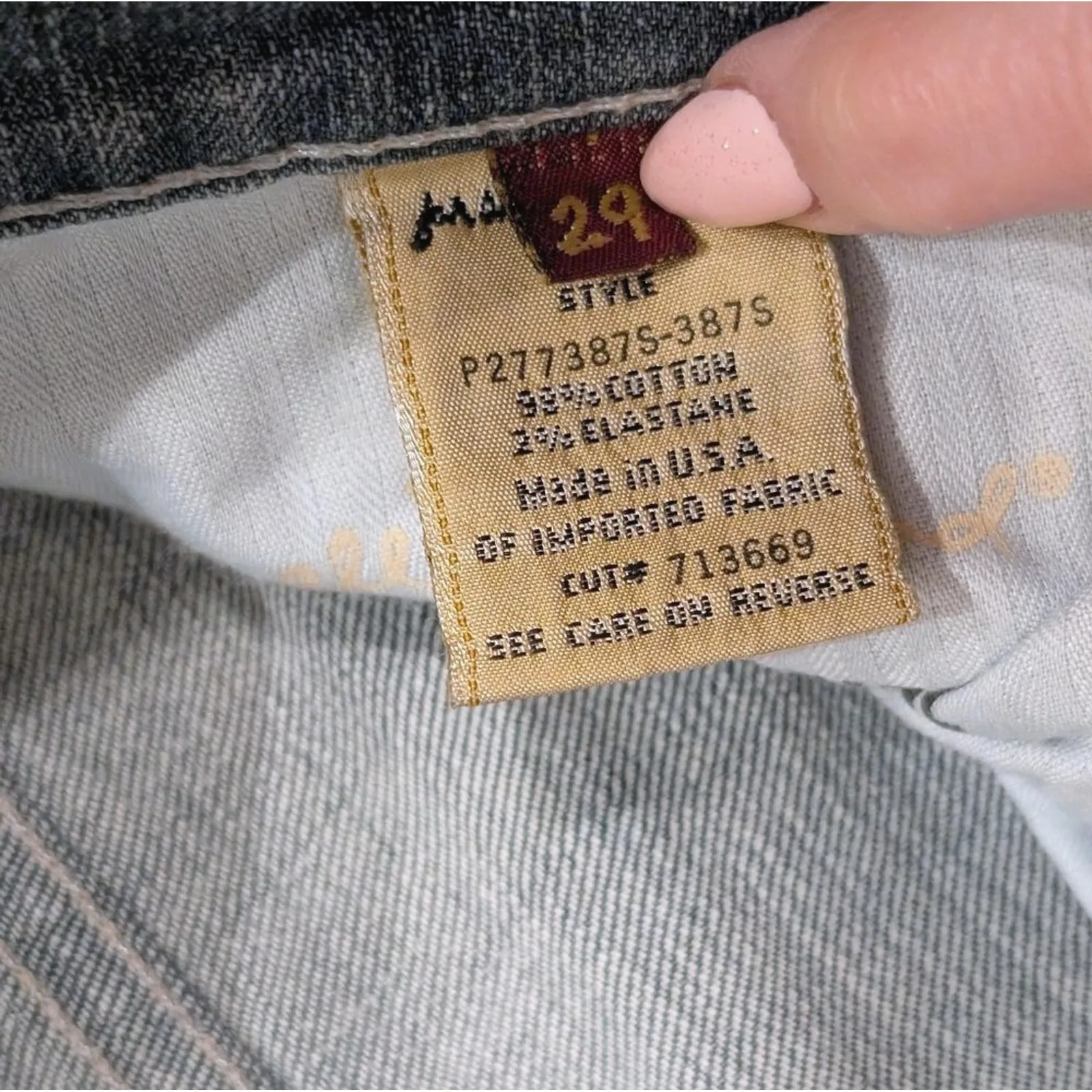 7 For All Mankind Womens 29 Roxanne Capri Crop JEANS Premium Designer Denim - Image 4