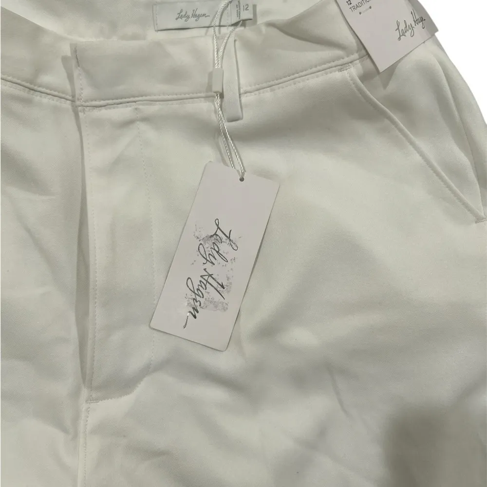 Lady Hagen Fashion Traditional Pure White UPF 50+ Golf Shorts - Image 4