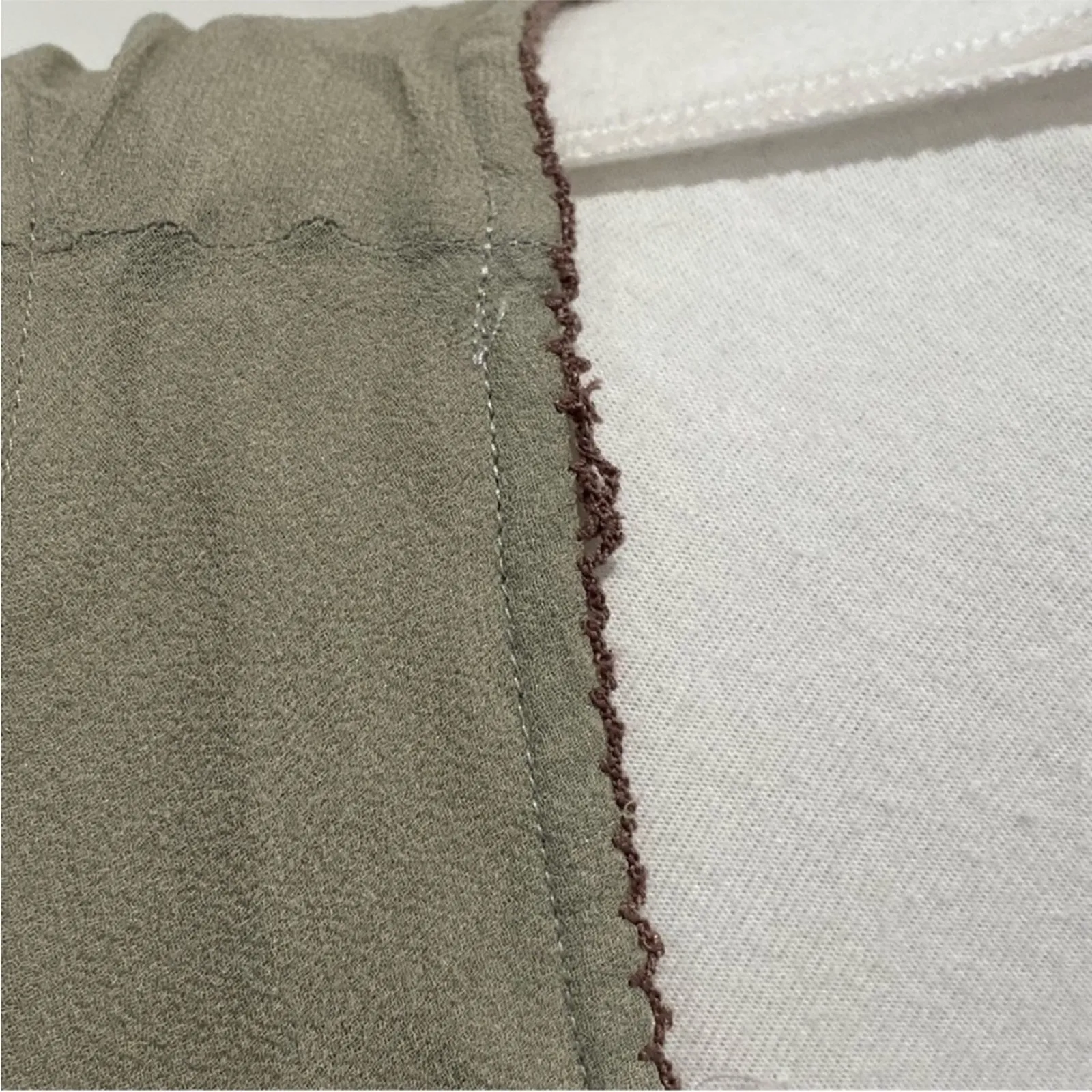 Vintage Large Dress Y2K Set XL Cardigan Silk 90s Slipdress Boho Cottage Fairy Green - Image 10