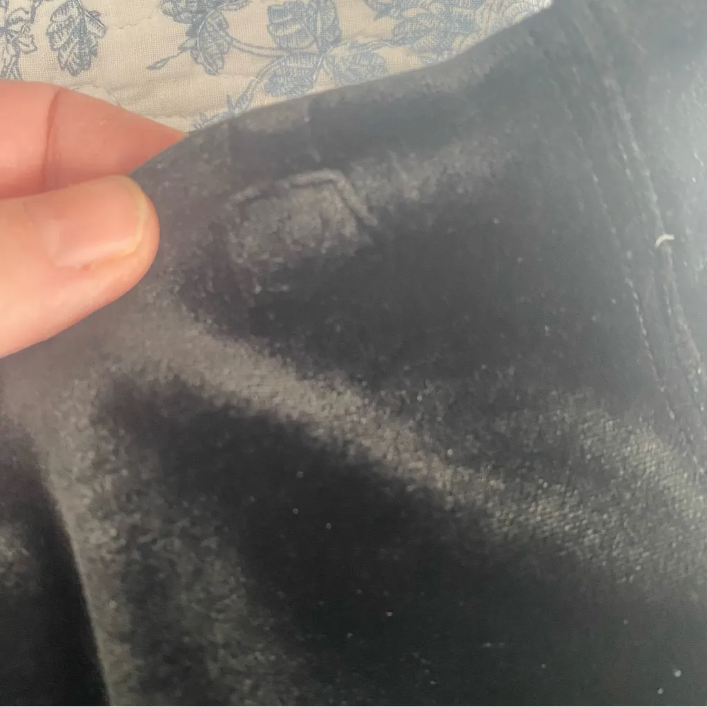 Spanx Black Velvet Leggings Size Large - Image 11