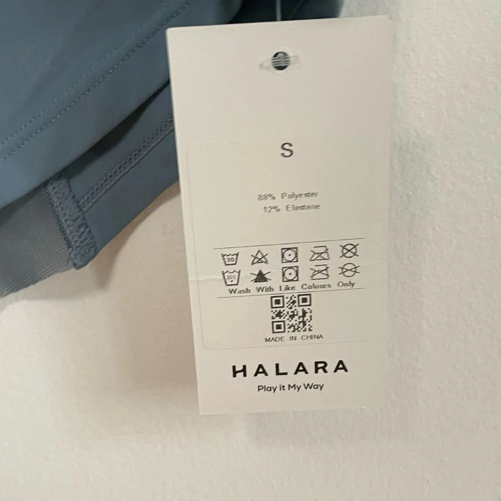 Halara Contrast Mesh Tee S Womens Split Back Short Sleeve Lightweight Athletic - Image 6