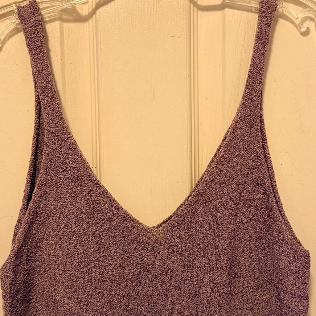 Easy Clothes Sweater Tank Top Purple - Image 3