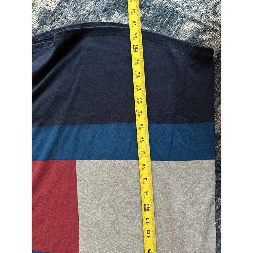 Tommy Hilfiger T-shirt Big Flag Logo Short Sleeve V-neck Women’s Medium Y2K NEW - Image 5