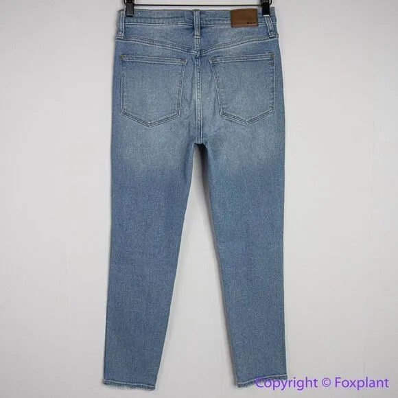 NEW Madewell 10" High-Rise Skinny Crop Jeans in Horne Wash, 27‎ - Image 8