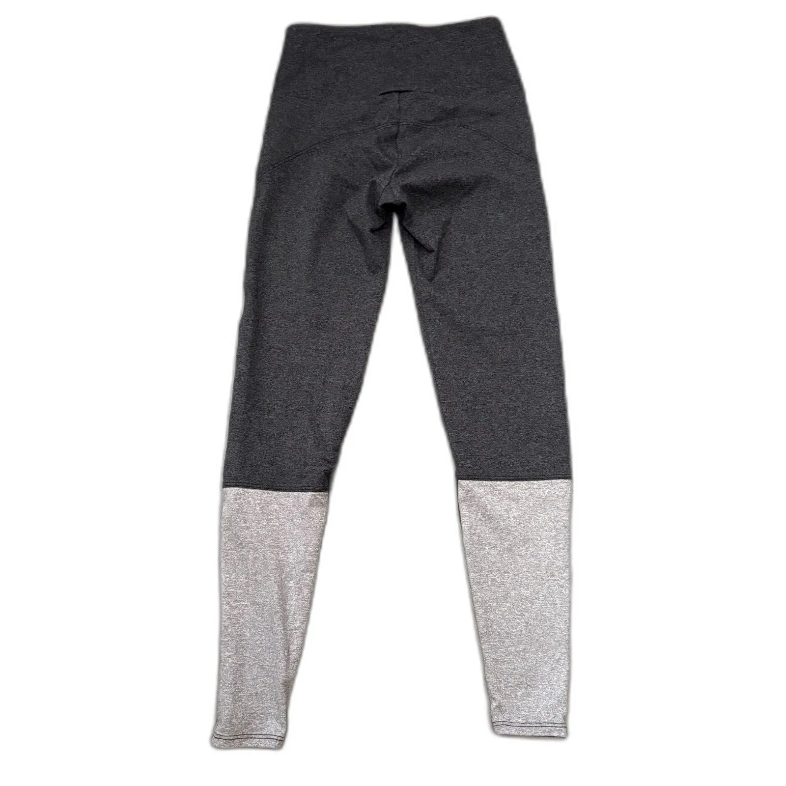 Onzie Colorblock Athletic Leggings Gray Olive Stretch Activewear Size XS‎ - Image 4