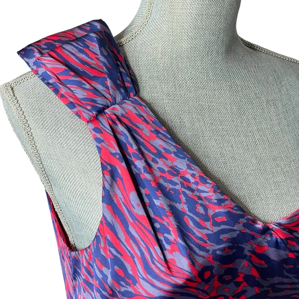 BCBGeneration Raspberry Red Multi One -Shoulder Cocktail Dress Sz 8 - Image 7