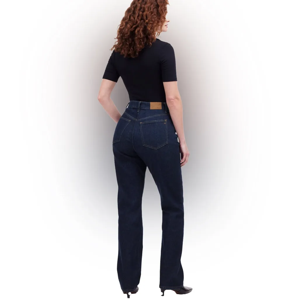 NWT💙 Madewell Curvy 90s Straight, Full Length Jeans 99% Cotton, Norman Wash, 33 - Image 6