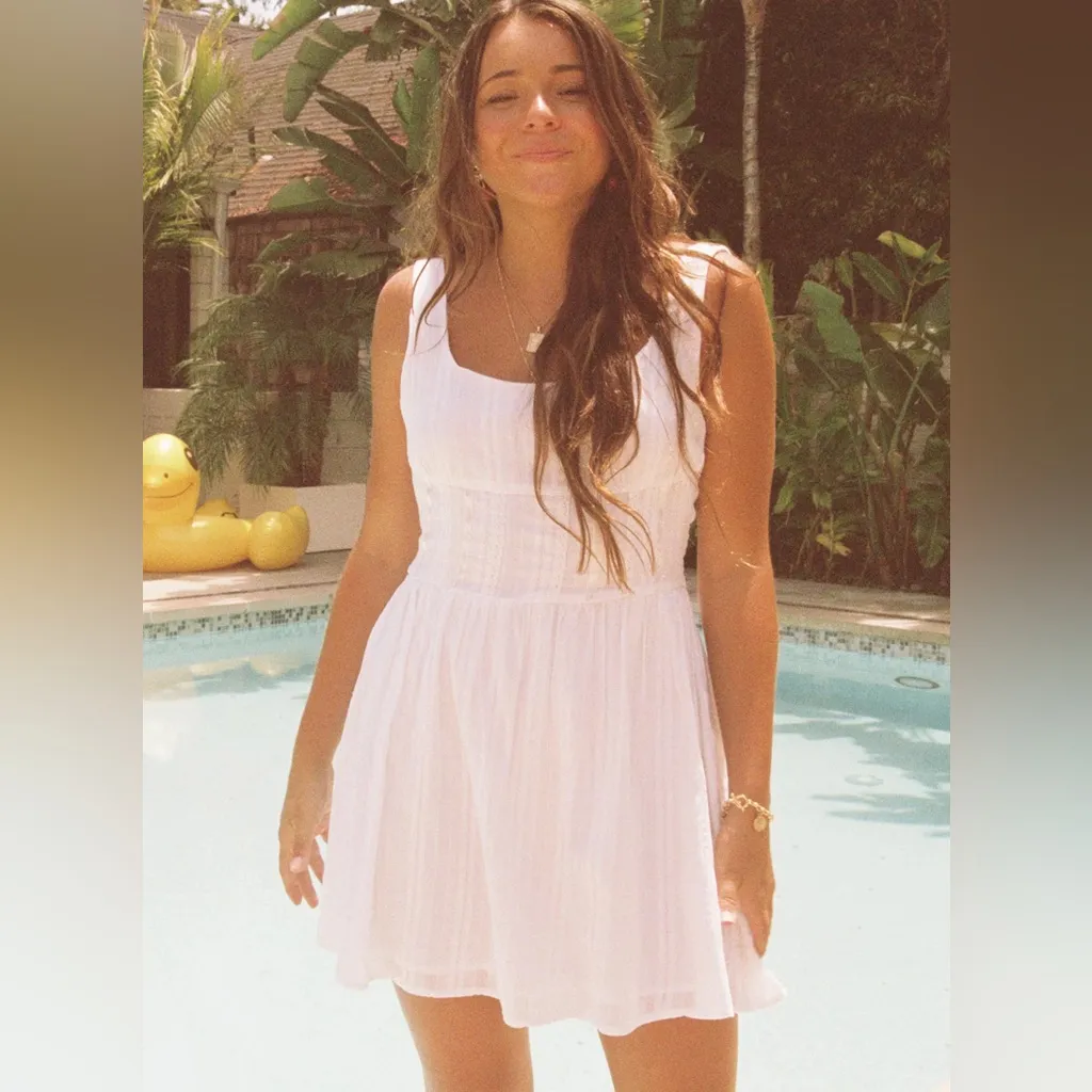 Princess Polly Lorinda white Mini boho cottage western 100% cotton Dress size 4 - Image 16