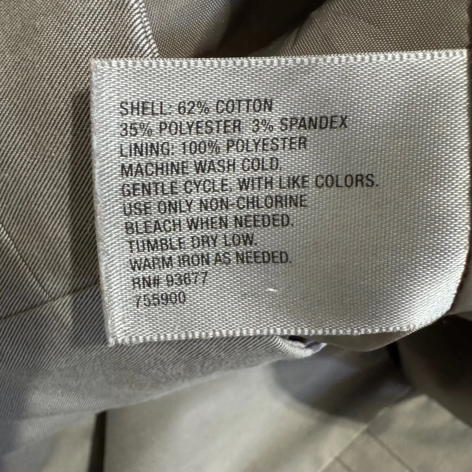 Worthington Women Gray A Line Knee Length Skirt Size 16 Zipper Closure Cotton - Image 12