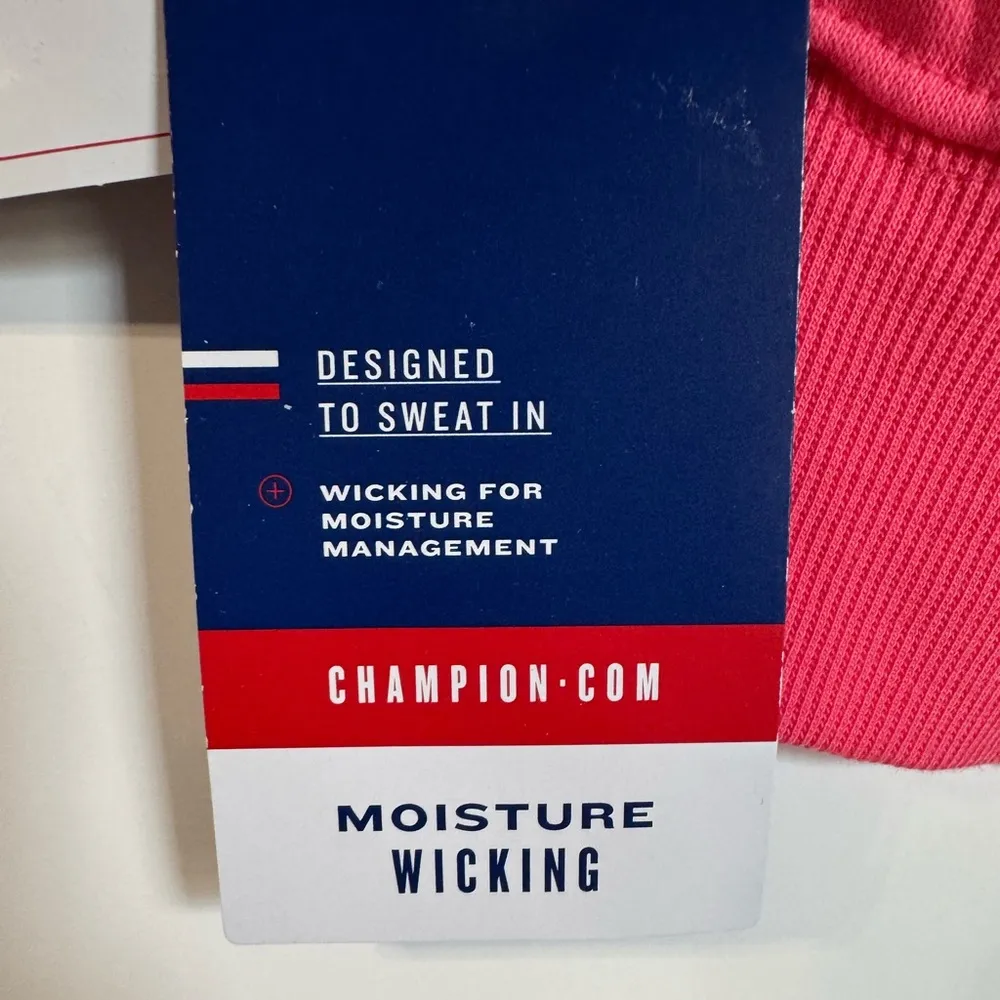 Women’s  Campus French Terry Hoodie Peachy Pink Size L NWT - Image 9