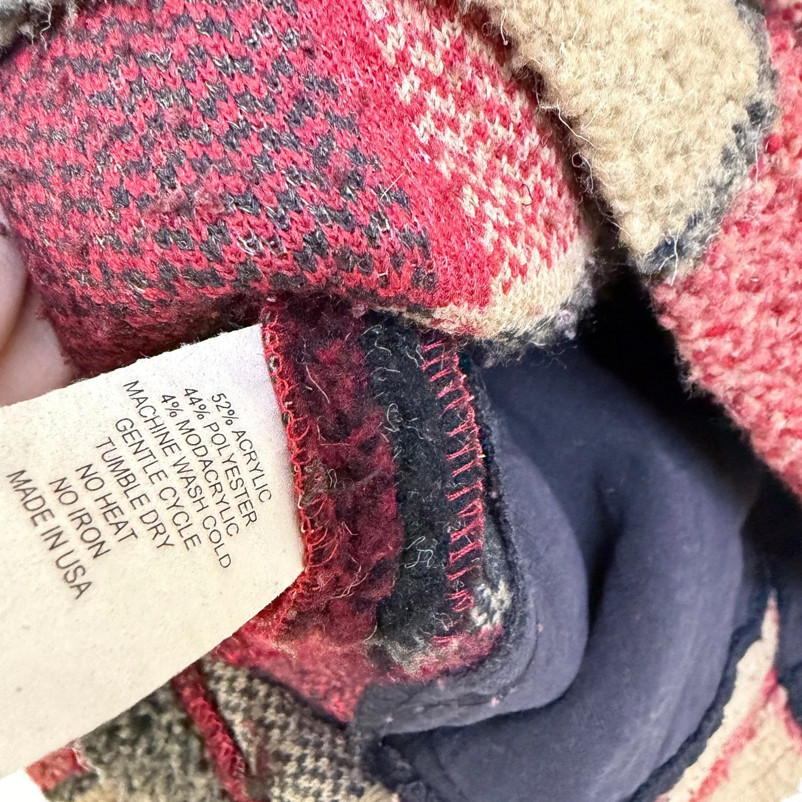 Vtg Tasha Polizzi TP Saddleblanket Fleece Jacket Womens M Red Check Southwest Size M - Image 10