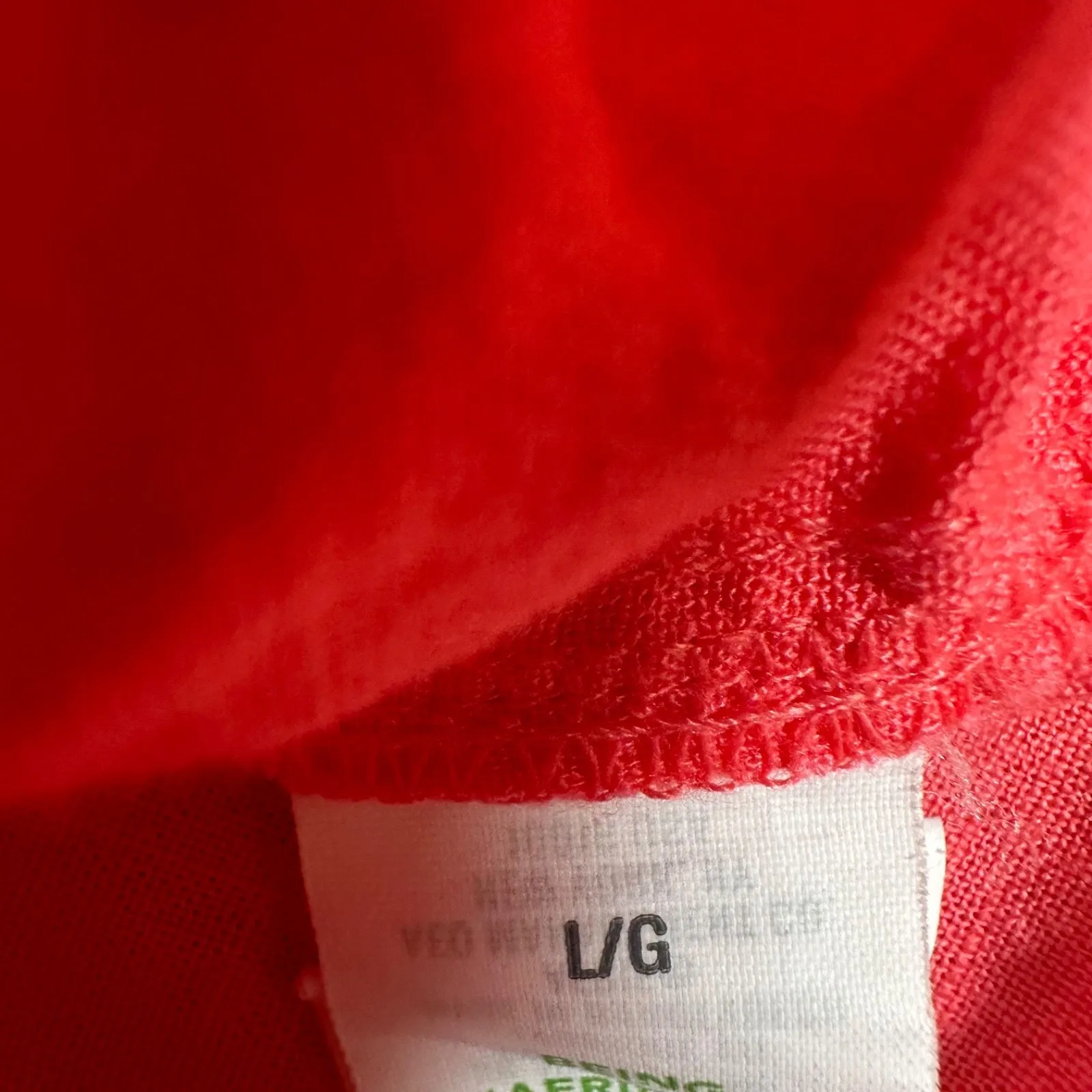 Aerie Linen Blend Coverup Shirt Women's Large Haute Coral Lightweight Collared - Image 8