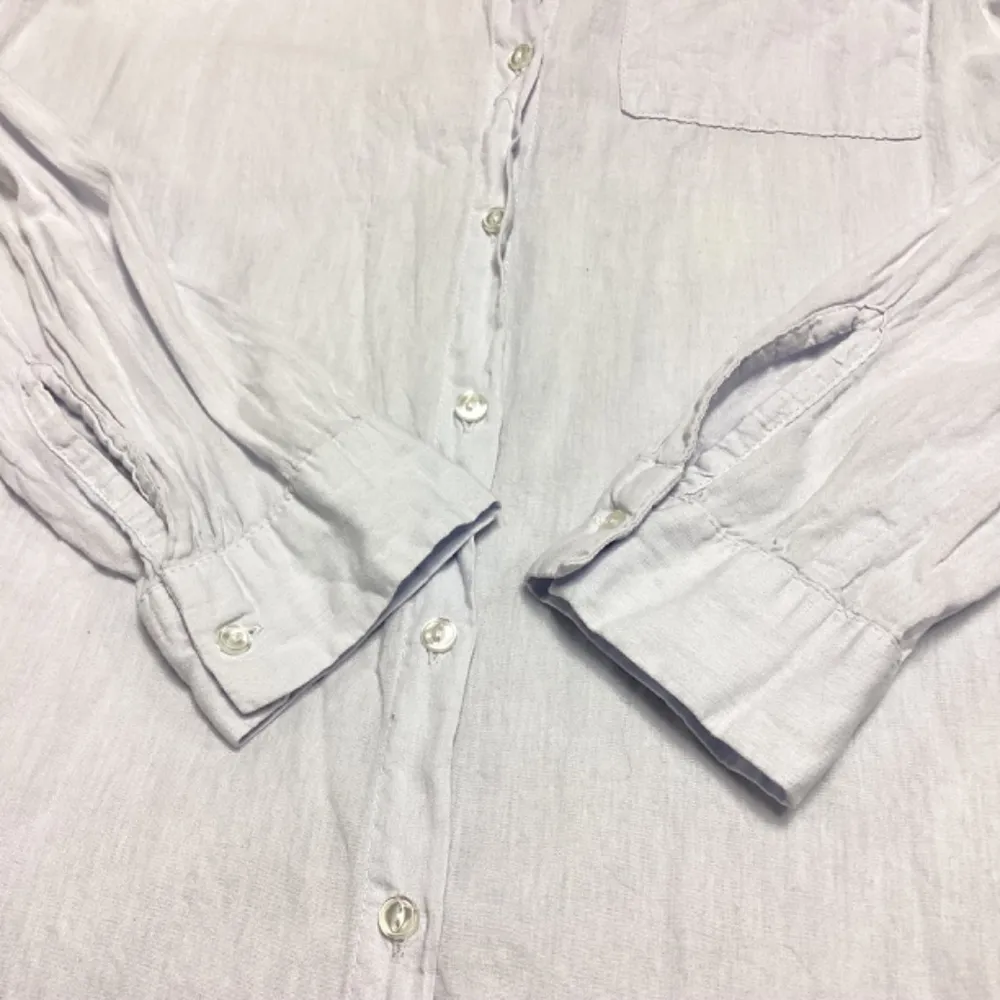 Divided by H&M Light Pale Blue Button Down Collared Long Sleeve Shirt * Size 4 - Image 7