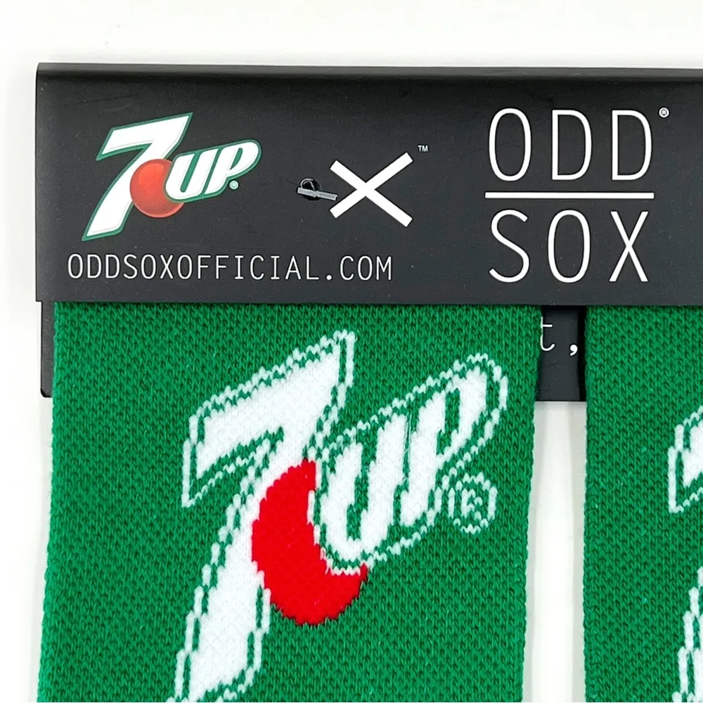 Odd Sox 7Up Soda Crew Socks Mens Womens 7 - Image 2