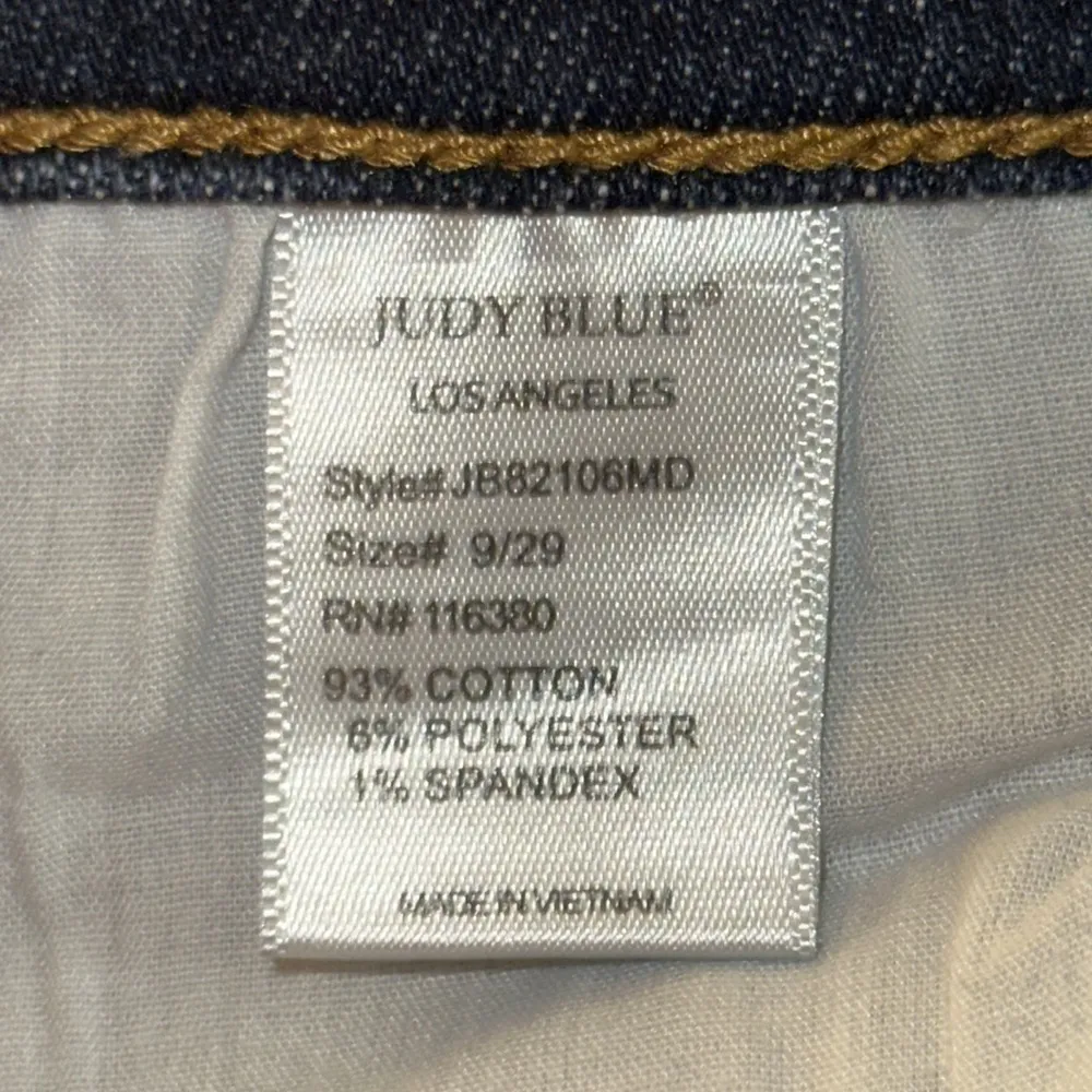 Judy Blue Bristol Jeans Womens 9/29 Blue Medium Wash Denim Skinny Fit JB82106MD‎ - Image 10