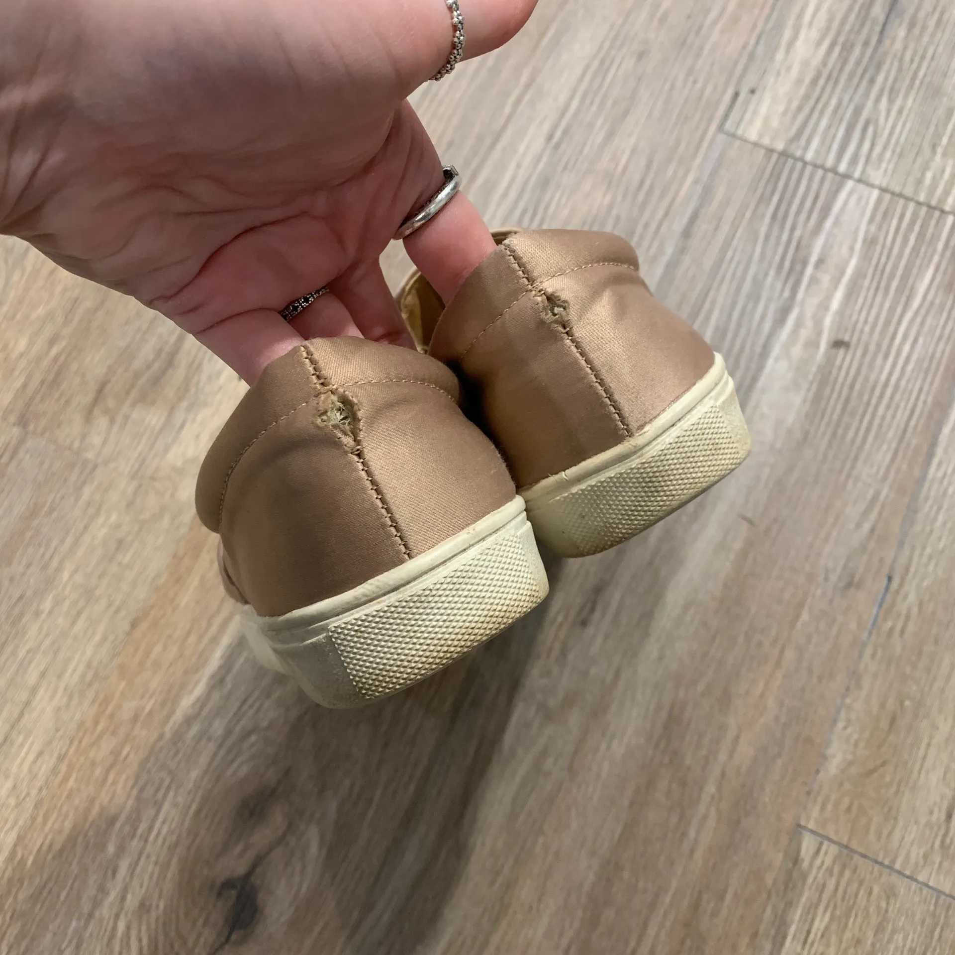 Steve Madden Pink Pearl Slip On Shoes - Image 4