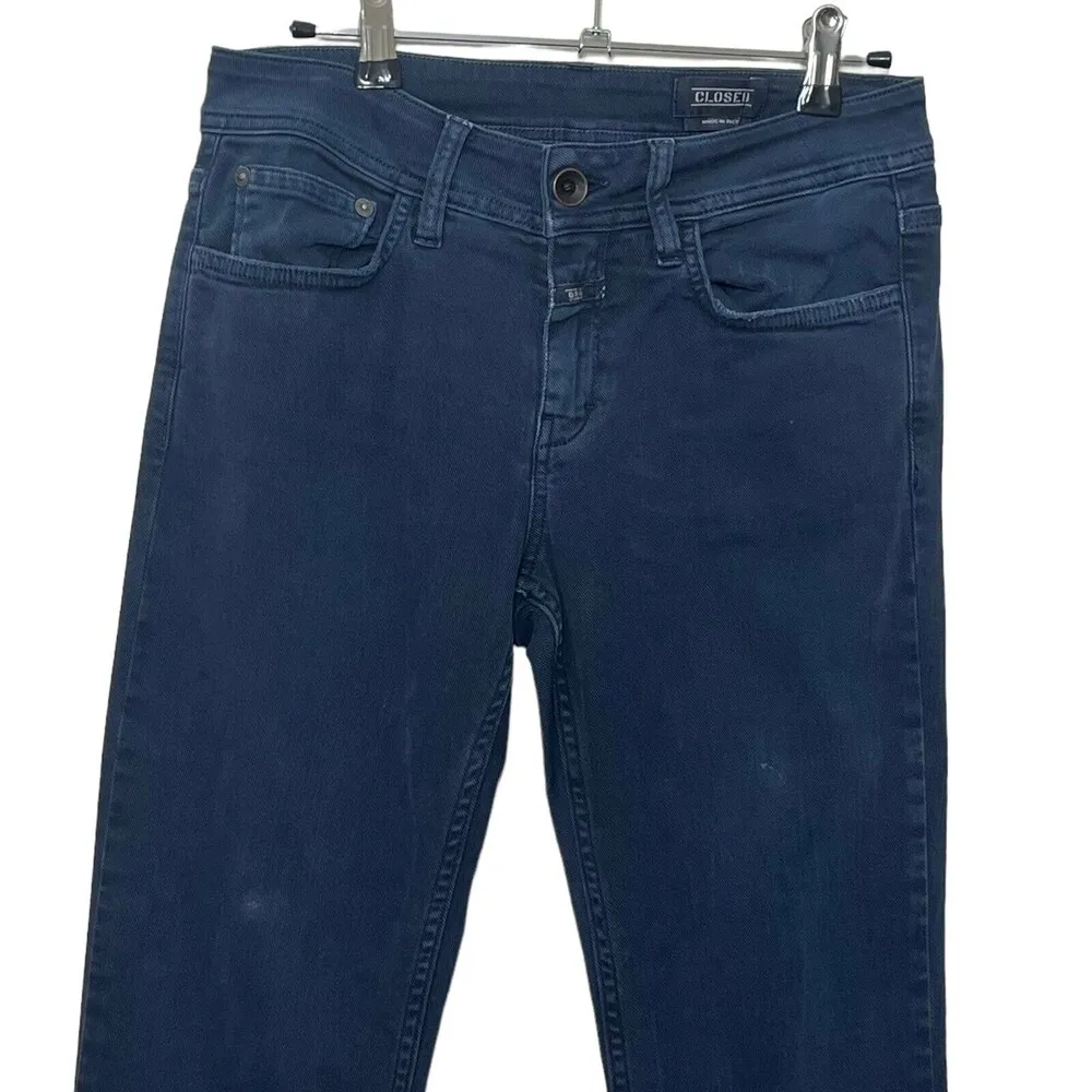 Closed Cropped Narrow Baker Jeans in Indigo Slim Fit Jeans Womens Size 26 Blue - Image 3