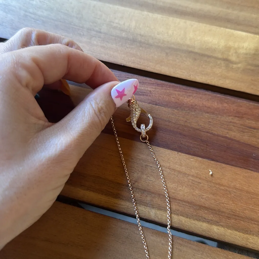 Lobster clasp choker Gold - Image 3