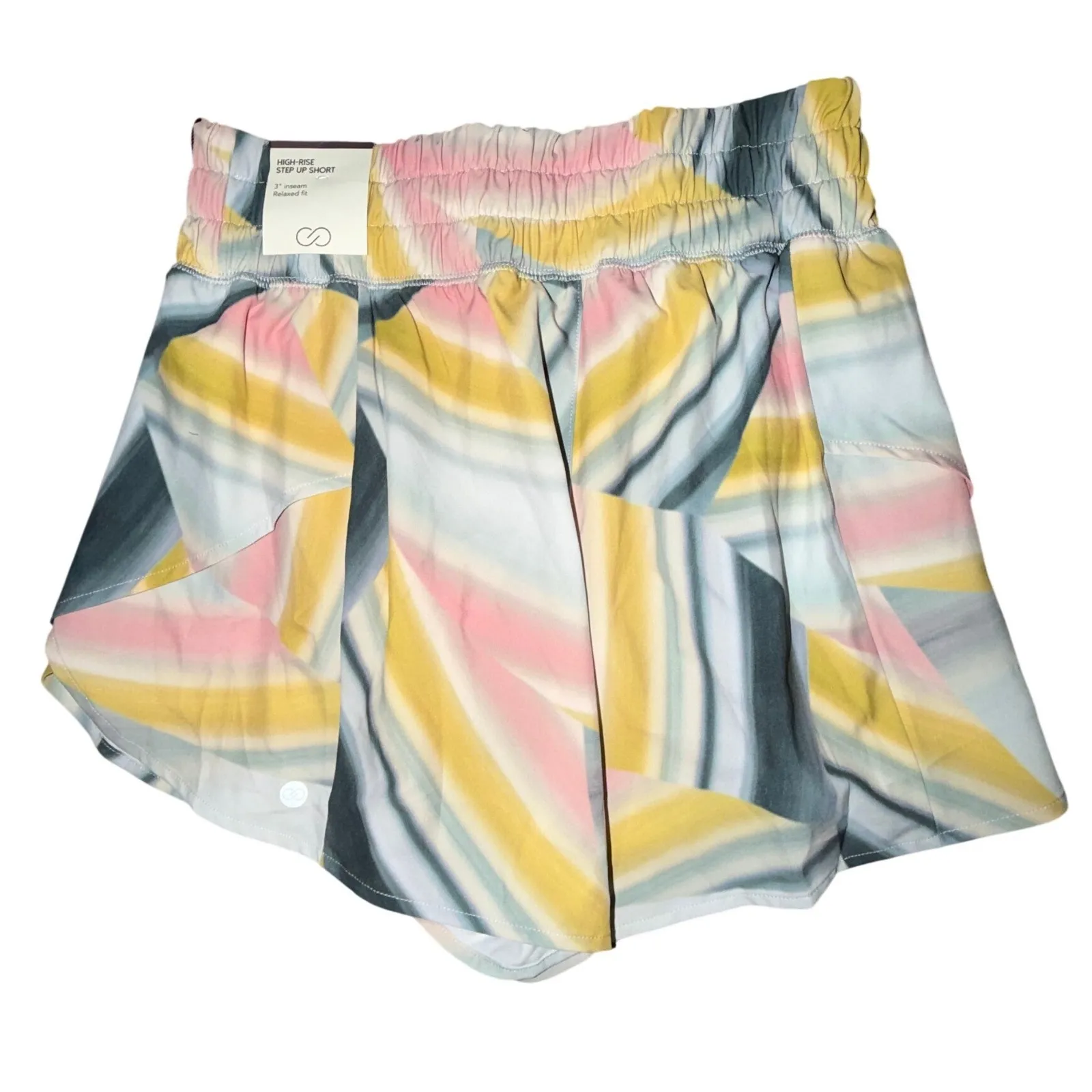 CALIA Women's XS Abstract Print Athletic Shorts BodyFree Wicking, Size XS, NWT Pink - Image 3