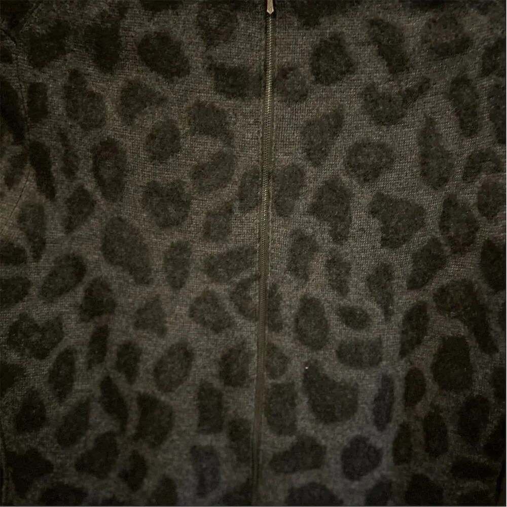 3.1 Phillip Lim‎ Women's Gray Animal Print Sweater Dress Size M 100% merino wool - Image 5