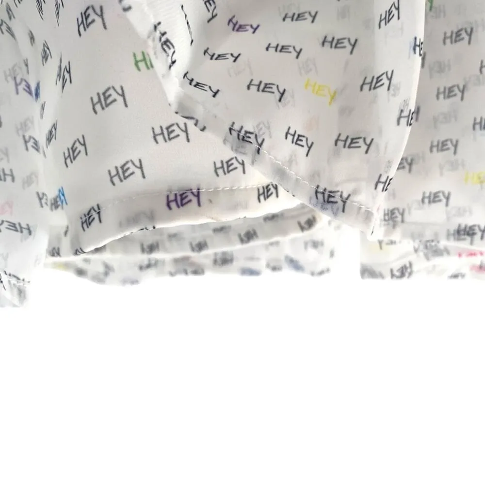 Koch Brooke Hey Print White Crop Tank Blouse size XS - Image 8